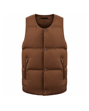 Represent Puffer Mens Brown Gilet