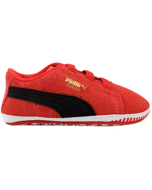 Puma Suede Crib Kids Red Trainers