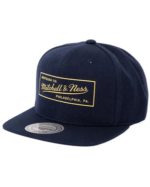 Mitchell & Ness Raised Perimeter Navy Cap