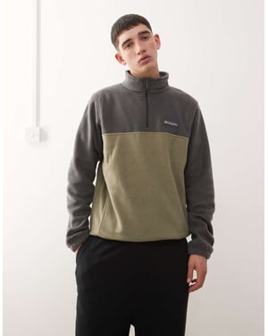 Columbia Steens Mountain halvzip fleece i Grå/Khaki