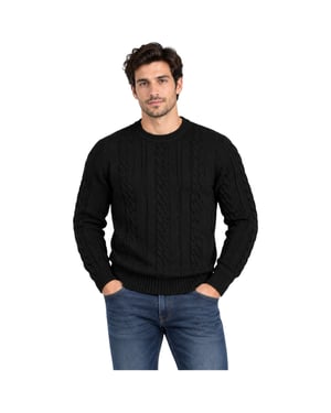 M&S Mens Cable Knit Sweatshirt Chunky Crew Neck Pullover Cotton Warm Soft Jumper