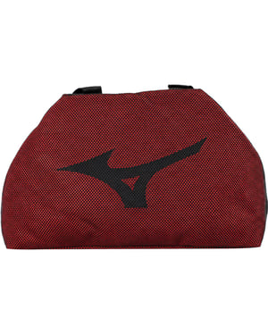 Mizuno Logo Black/Red Mesh Holdall Bag