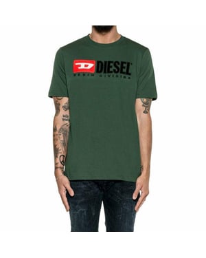 DIESEL T JUST DIVISION Mens T Shirt Short Sleeve Crew Neck Casual Cotton Tee