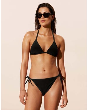 & Other Stories mixa och matcha sidostängd bikiniunderdel i svart