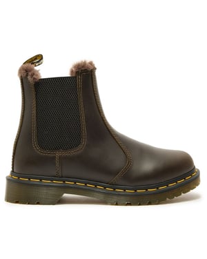 Dr Martens 2976 Leonore Faux Fur-Lined Leather Stövlar