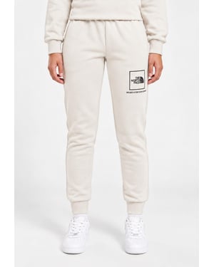 The North Face Womens New Fine Box Logo Joggers in Moonlight Ivory