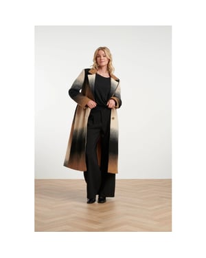 Smashed Lemon Lange jas met degradé print |