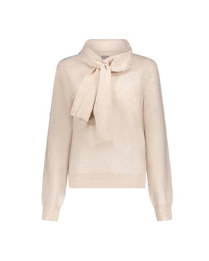 Geisha pullover with scarf 64589-14 720 sand