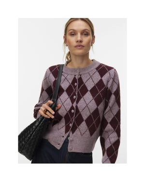 Vero Moda Vmhalo argyle cardigan