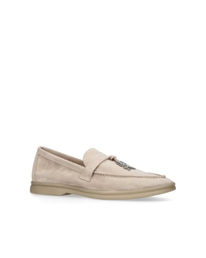 Suede Portland Bone Loafers