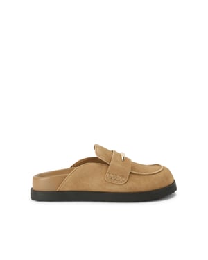 Suede Tobin Mid Brown Mules