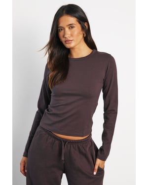 Basic Long Sleeve Fitted Longline Top