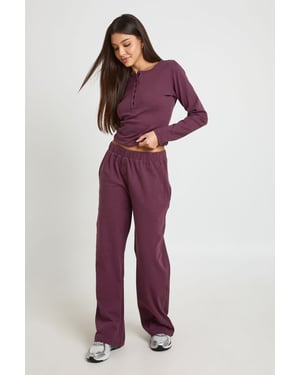 Cotton Button Through Crew Neck Top & Trouser Co Ord