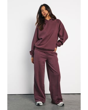 Pintuck Detail Straight Leg Jogger