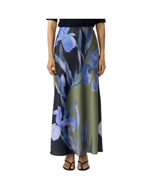 YAS Pella hw maxi skirt s. black/etira print