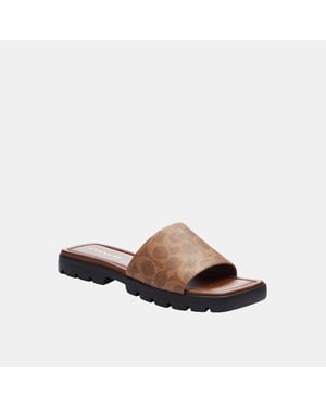 Florence Coated Canvas Sandal