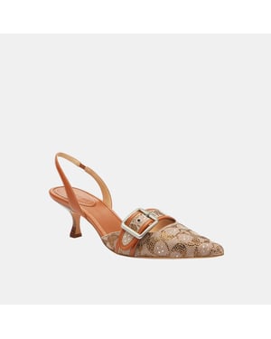 Margot Slingback In Crystal Signature Jacquard