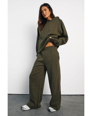 Pintuck Detail Straight Leg Jogger