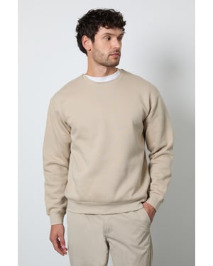 Natural Crew Neck Sweatshirt