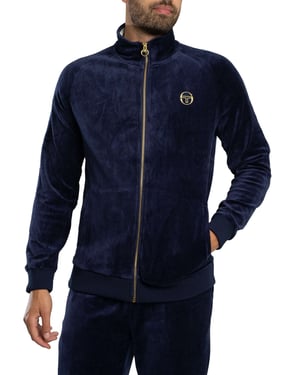 Sergio Tacchini Court Velours Trainingsjack, Blauw