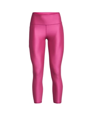 Women's Under Armour No Slip Waistband Ankle Leggings in Astro Pink/Blk