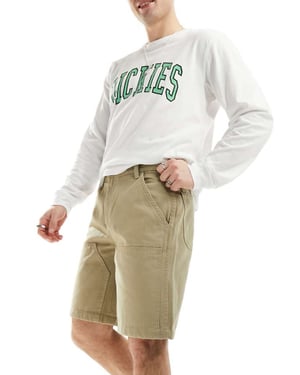 Dickies duck canvas chaps-shorts i ljusbrun