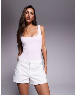 Good American good 90s shorts in white