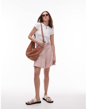 & Other Stories linne minimal bermudashorts i rosa