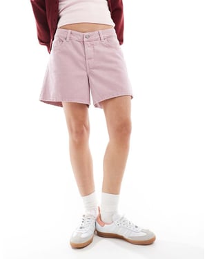 JJXX denimshorts i ljusrosa