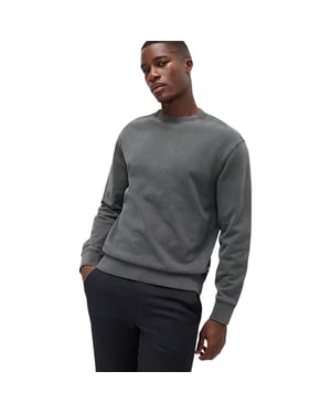 EX M&S Mens Sweatshirt Cotton Garment Dye Relax Fit Crew Neck Pullover Jumper