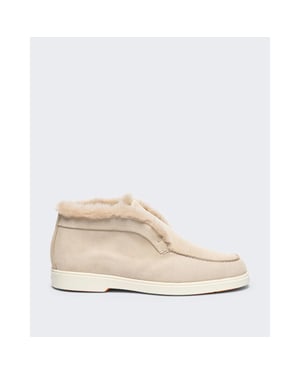 Santoni Dames veterboot fortune beige