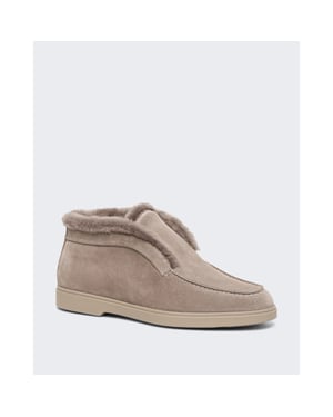 Santoni Dames leren veterboot fortune