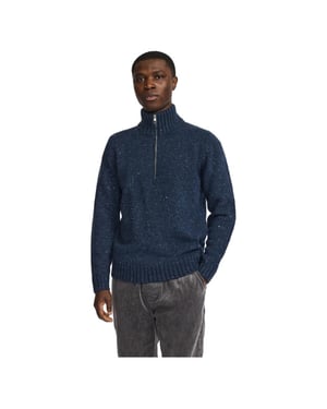 Revolution Half-zip knit navy