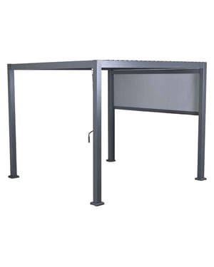 Garden Impressions Ryan pergola met zijwand 300 x 300 cm -
