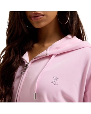 Juicy Couture Iccle outline cropped hoodie