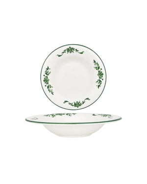 Bonna Pastabord lavis green porselein 27 cm (500cc) set van 2