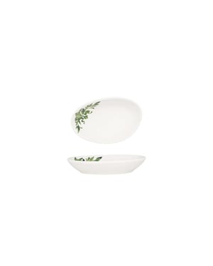 Bonna Serveerschaal lavis green porselein 15x8.5 cm (140cc) set van 4