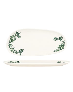 Bonna Serveerschaal lavis green porselein 36 cm set van 2