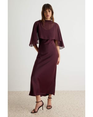 TRENDYOLMİLLA Dames Paars Effen Maxi Mouwloos Meerminmodel Jurken