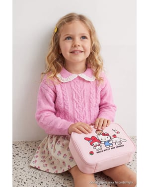TRENDYOLKIDS Flickor Rosa Enfärgad Lång, Regular fit Tröjor