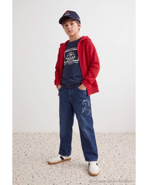 TRENDYOLKIDS Pojkar Blå Enfärgad Normal midja Jeans
