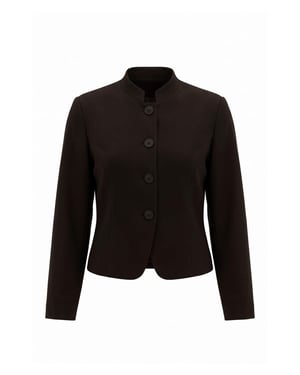 TRENDYOLMİLLA Dames Bruin Effen Lang, Getailleerd Blazers