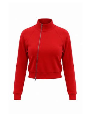 TRENDYOLMİLLA Dam Röd Enfärgad Lång, Regular fit Sweatshirts