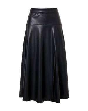 TRENDYOLMİLLA Dames Zwart Effen Midi A-lijn Rokken