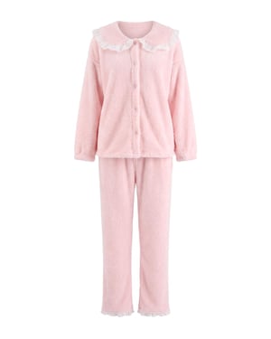 TRENDYOLMİLLA Dam 2-pack Rosa Enfärgad Trekvartsärm Loungewear Regular fit Pyjamas- Set
