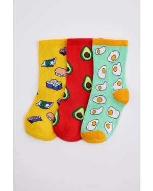 TRENDYOLKIDS Unisex Meerkleurig Met grafische print Sokken