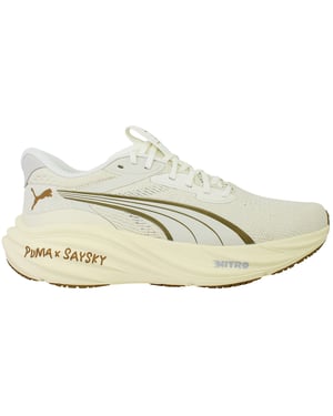 Puma Magnify Nitro 3 Saysky Womens Beige Running Shoes