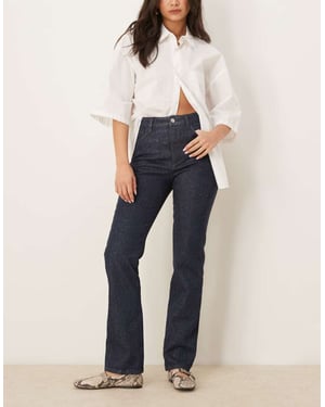 ASOS DESIGN 90s straight jean with glitter in blue