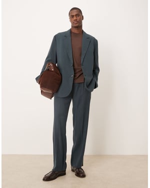 ASOS DESIGN slouchy oversized suit jacket in blue