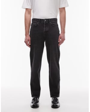 Topman tapered jeans i tvättad grå